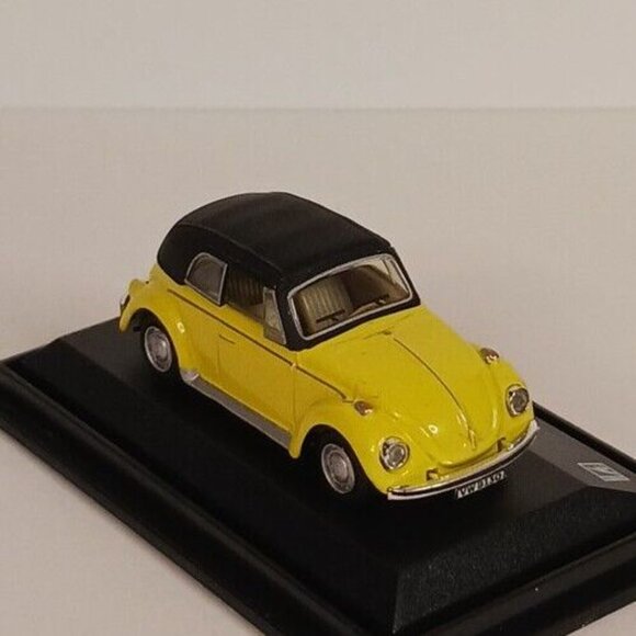 Hongwell Cararama Volkswagon Beetle Cabriolet VW Diecast Dida 1:72 Yellow - Picture 2 of 13